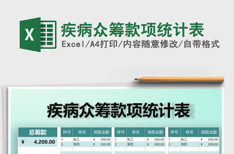 2021年疾病眾籌款項統(tǒng)計表