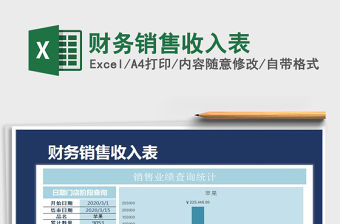 2021年財務銷售收入表