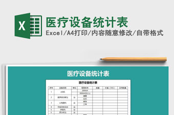 2021年醫療設備統計表