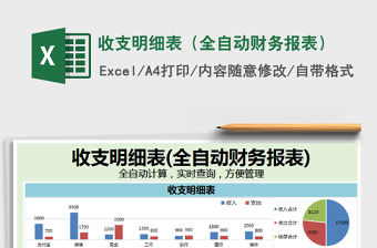 2021年收支明細(xì)表（全自動(dòng)財(cái)務(wù)報(bào)表）