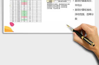 2021年班級單科成績分析工具