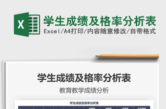 2021年學(xué)生成績及格率分析表