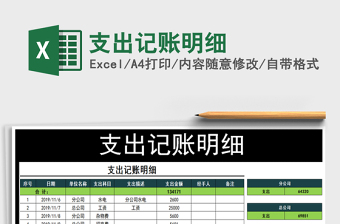 2021年支出記賬明細