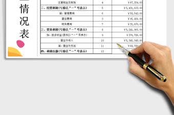 2021年损益情况财务报表