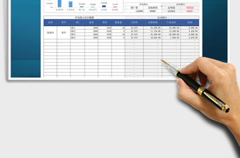 2021年產品成本利潤銷售統計表簡潔通用