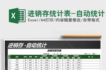 2021年進(jìn)銷存統(tǒng)計(jì)表-自動(dòng)統(tǒng)計(jì)