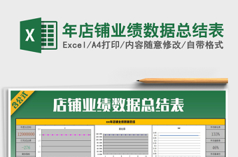 2021年年店鋪業(yè)績數(shù)據(jù)總結(jié)表