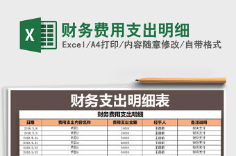 2021年財(cái)務(wù)費(fèi)用支出明細(xì)