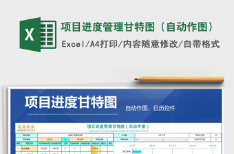 2021年項目進度管理甘特圖（自動作圖）