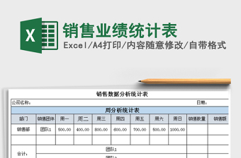 2021年銷售業(yè)績統(tǒng)計表