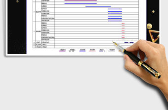 2021年施工進度計劃橫道圖甘特圖