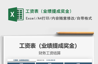 2021年工資表（業績提成獎金）