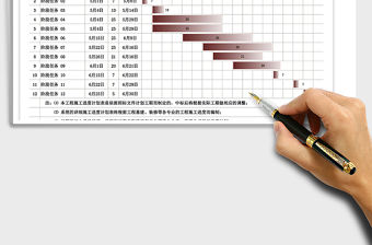 2021年施工計劃進度表 漸變填充