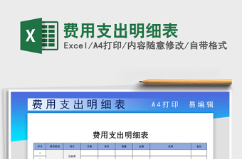 2021年費(fèi)用支出明細(xì)表