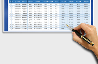 2021年原材料出入庫明細(xì)表