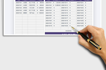 2021年公司月度开销支出表