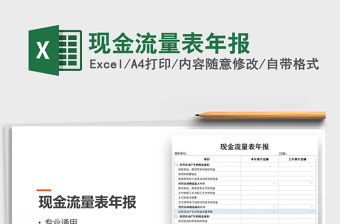 2021年現金流量表年報