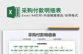 2021年采購付款明細(xì)表
