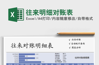2021年往來明細(xì)對賬表