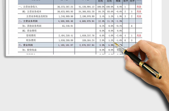 2021年損益表參數(shù)對比