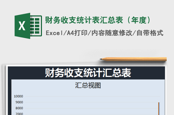 2021年財(cái)務(wù)收支統(tǒng)計(jì)表匯總表（年度）