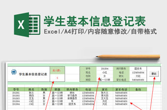 2021年學生基本信息登記表