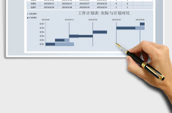 2021年工作計劃表-實際與計劃對比