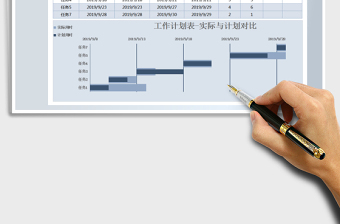 2021年工作计划表-实际与计划对比