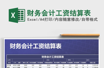 2021年財(cái)務(wù)會計(jì)工資結(jié)算表