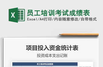 2021年員工培訓(xùn)考試成績表