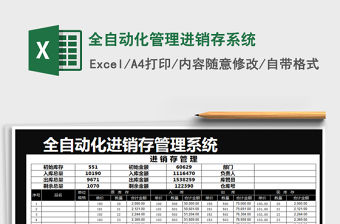 2021年全自動化管理進(jìn)銷存系統(tǒng)