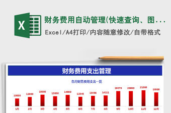 2021年財(cái)務(wù)費(fèi)用自動(dòng)管理(快速查詢、圖表直觀展示、鮮明特價(jià))