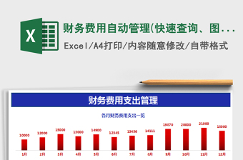 2021年财务费用自动管理(快速查询、图表直观展示、鲜明特价)