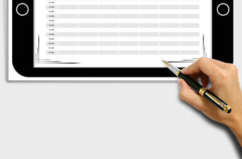 2021年漫畫風可愛每日時間日程安排表