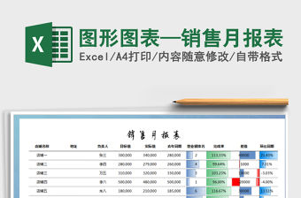 2021年圖形圖表—銷售月報表
