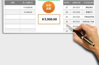 2021年個(gè)人（家庭）任一月度收支明細(xì)查詢工具