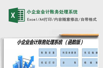 2021年小企業會計賬務處理系統