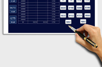 2021年財務出納收支管理系統（帶部門科目統計）