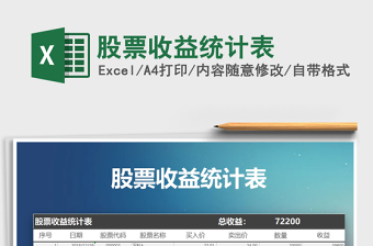 2021年股票收益統(tǒng)計(jì)表