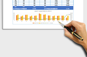 2021年月销售数据对比统计免费下载