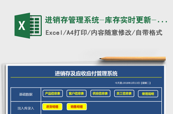 2021年進(jìn)銷(xiāo)存管理系統(tǒng)-庫(kù)存實(shí)時(shí)更新-帶客戶帳單
