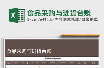 2021年食品采購與進貨臺賬