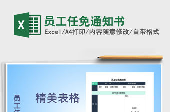 2021年員工任免通知書