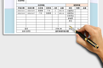 2021年员工出差旅费报销单