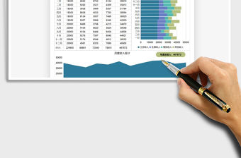 2021年家庭各項收入年度匯總圖表