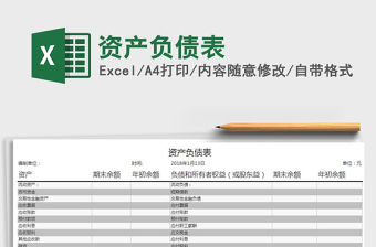 2021年資產負債表