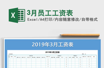 2022年3月員工工資表