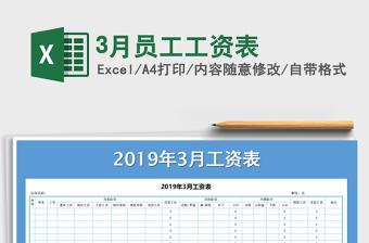 2022年3月员工工资表