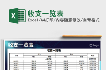 2021年收支一覽表