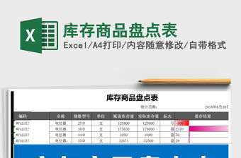 2021年庫存商品盤點表免費下載